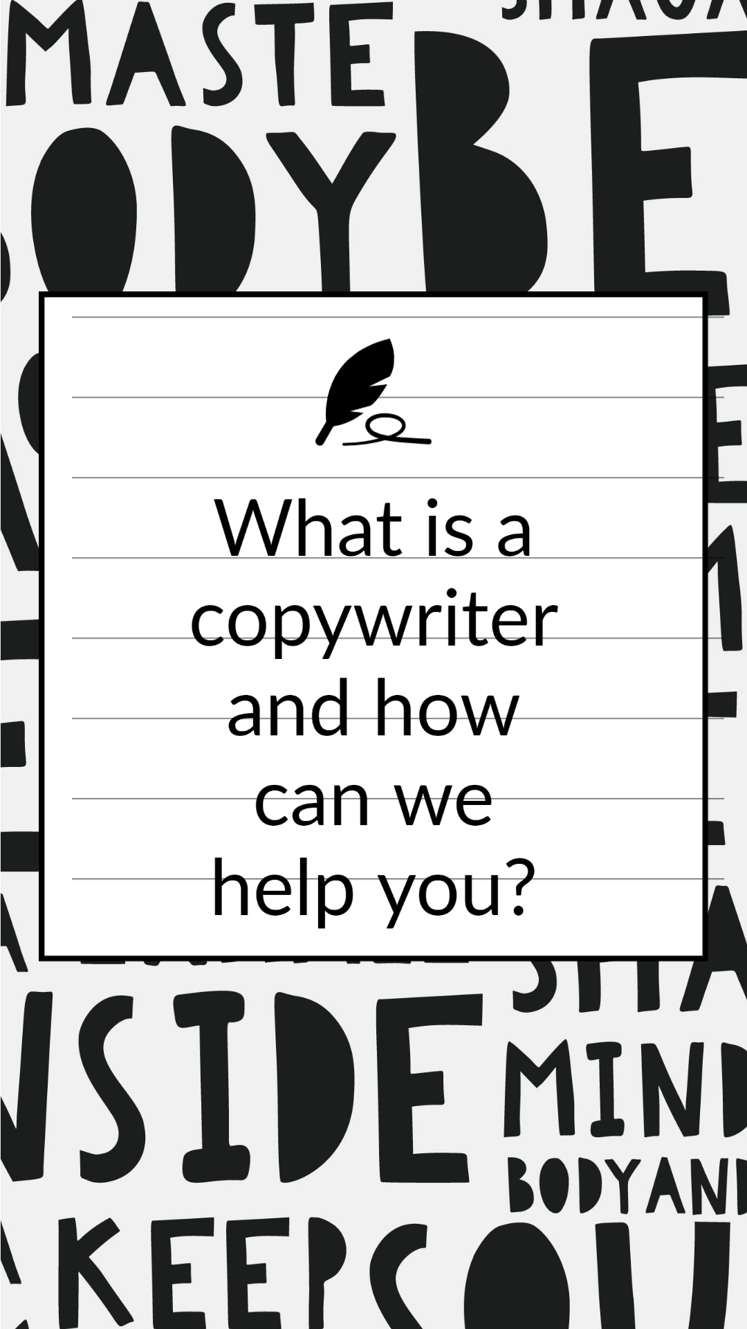What is a copywriter? The Write Touch
